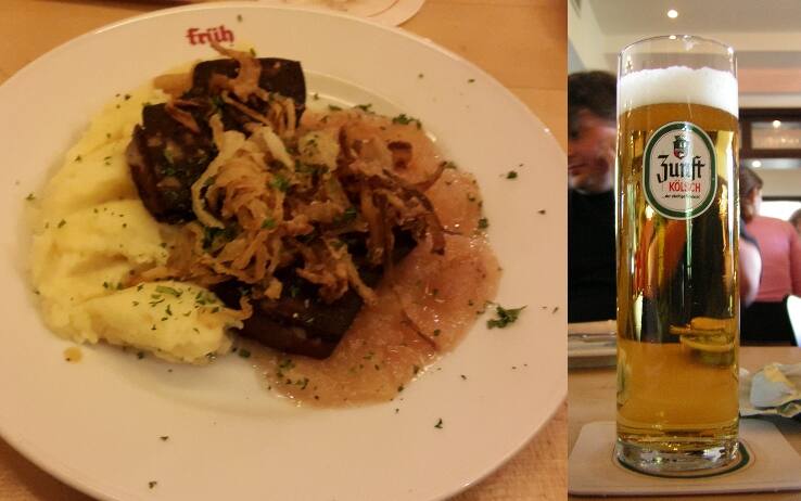 Il piatto e la birra tipici di Colonia