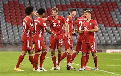 Il Bayern riparte con una goleada: Schalke ko 8-0