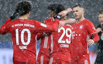 Bayern, sotto la neve basta Coman: fuga a +10