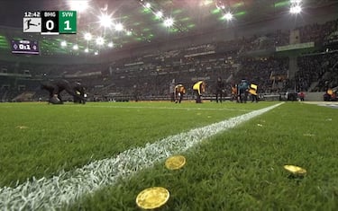 Borussia-Werder sospesa per lancio di cioccolatini