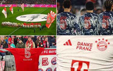 Applausi e commozione: il tributo a Kaiser Franz