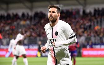 30 Lionel Leo MESSI (psg) during the Ligue 1 Uber Eats match between Clermont and Paris Saint Germain at Stade Gabriel Montpied on April 9, 2022 in Clermont-Ferrand, France. (Photo by Anthony Bibard/FEP/Icon Sport) - Photo by Icon sport/Sipa USA