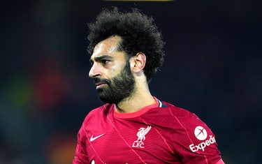 Liverpool's Mohamed Salah during the UEFA Champions League round of sixteen second leg match at Anfield, Liverpool. Picture date: Tuesday March 8, 2022.