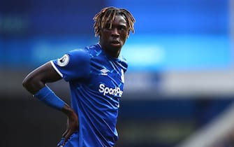 LIVERPOOL, ENGLAND - SEPTEMBER 01: Moise Kean of Everton during the Premier League match between Everton FC and Wolverhampton Wanderers at Goodison Park on September 1, 2019 in Liverpool, United Kingdom. (Photo by Robbie Jay Barratt - AMA/Getty Images)