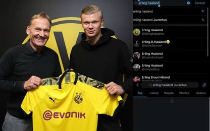 Haaland, il Dortmund 'trolla' United e Juve. VIDEO
