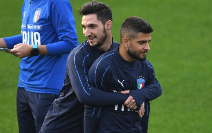 Matteo Politano e Lorenzo Insigne insieme con l'Italia: potrebbero ritrovarsi a Napoli