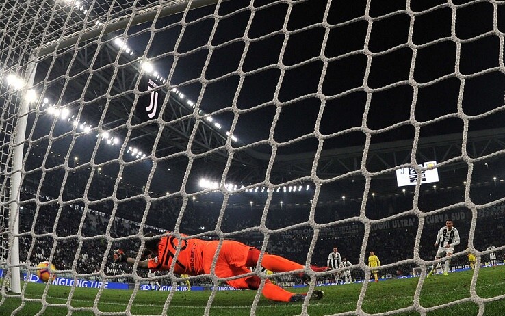 21 gennaio 2019, Sorrentino para un rigore a Cristiano Ronaldo in Juventus-Chievo 3-0