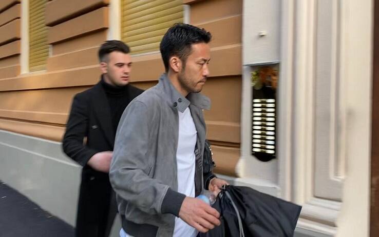 Maya Yoshida alle visite mediche con la Sampdoria