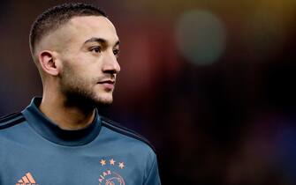 1200529767 ARNHEM, NETHERLANDS - FEBRUARY 12: Hakim Ziyech of Ajax during the Dutch KNVB Beker match between Vitesse v Ajax at the GelreDome on February 12, 2020 in Arnhem Netherlands (Photo by Rico Brouwer/Soccrates/Getty Images)