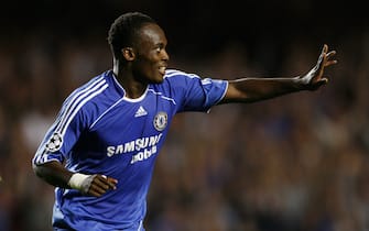 LONDON - SEPTEMBER 12:  Michael Essien of Chelsea celebrates after scoring the opening goal during the UEFA Champions League Group A match between Chelsea and Werder Bremen at Stamford Bridge on September 12, 2006 in London, England.  (Photo by Shaun Botterill/Getty Images)