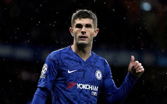 epa08061219 Chelsea's Christian Pulisic reacts after the UEFA Champions League Group H soccer match between Chelsea FC v Lille LOSC at Stamford Bridge in London Britain, 10 December 2019.  EPA/WILL OLIVER