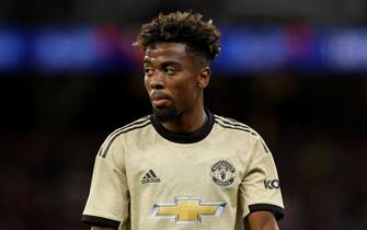 epa07714597 Angel Gomes of Manchester United  during the friendly soccer match between Perth Glory and Manchester United at Optus Stadium in Perth, Australia, 13 July 2019.  EPA/RICHARD WAINWRIGHT AUSTRALIA AND NEW ZEALAND OUT