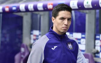 BRUSSELS, BELGIUM - JULY 28: Samir Nasri of Anderlecht during the Jupiler Pro League match between RSC Anderlecht and KV Oostende at Lotto Park on July 28, 2019 in Brussels, Belgium. (Photo by Johan Eyckens/Isosport/MB Media/Getty Images)