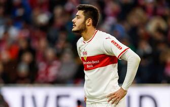 1090629044 MUNICH, GERMANY - JANUARY 27: Ozan Kabak of VfB Stuttgart looks on during the Bundesliga match between FC Bayern Muenchen and VfB Stuttgart at Allianz Arena on January 27, 2019 in Munich, Germany. (Photo by TF-Images/TF-Images via Getty Images)