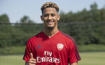 ST ALBANS, ENGLAND - JULY 24: New Arsenal signing William Saliba during a training session at London Colney on July 24, 2019 in St Albans, England. (Photo by Alan Walter - Arsenal FC/Arsenal FC via Getty Images)