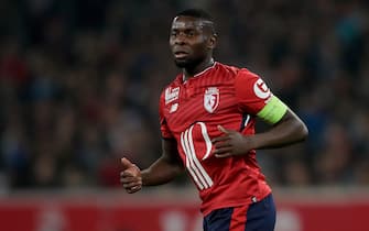 LILLE, FRANCE - OCTOBER 29: Ibrahim Amadou of Lille during the French League 1  match between Lille v Olympique Marseille at the Stade Pierre Mauroy on October 29, 2017 in Lille France (Photo by Laurens Lindhout/Soccrates/Getty Images)