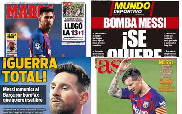 Messi via dal Barcellona, la rassegna stampa
