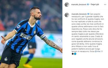 Brozovic scrive ai tifosi: "Amo questa maglia"