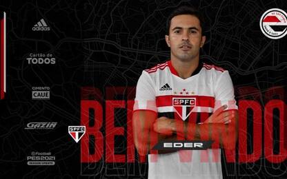 Eder al San Paolo, ufficiale il ritorno in Brasile