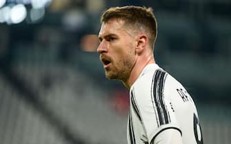 Aaron Ramsey of Juventus FC looks on during the Serie A match between Juventus and Udinese Calcio at Allianz Stadium on January 3, 2021 in Turin, Italy. Sporting stadiums around Italy remain under strict restrictions due to the Coronavirus Pandemic as Government social distancing laws prohibit fans inside venues resulting in games being played behind closed doors (Photo by Alberto Gandolfo/Pacific Press)//PACIFICPRESS_pacific011597/2101041014/Credit:Pacific Press/SIPA/2101041016