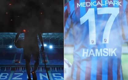 Elmo con cresta: il Trabzonspor presenta Hamsik