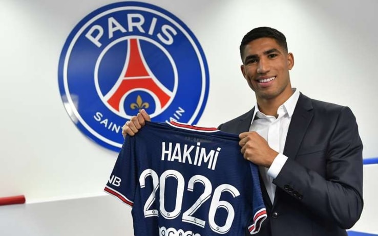 Maglia paris saint germain 2021-2022 seconda hakimi 2 a poco prezzo