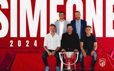 Simeone rinnova, è 3° coach più longevo d'Europa