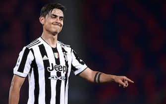 BOLOGNA, ITALY - May 23, 2021: Paulo Dybala of Juventus FC reacts during the Serie A football match between Bologna FC and Juventus FC. Juventus FC won 4-1 over Bologna FC. (Photo by NicolÃ² Campo/Sipa USA)