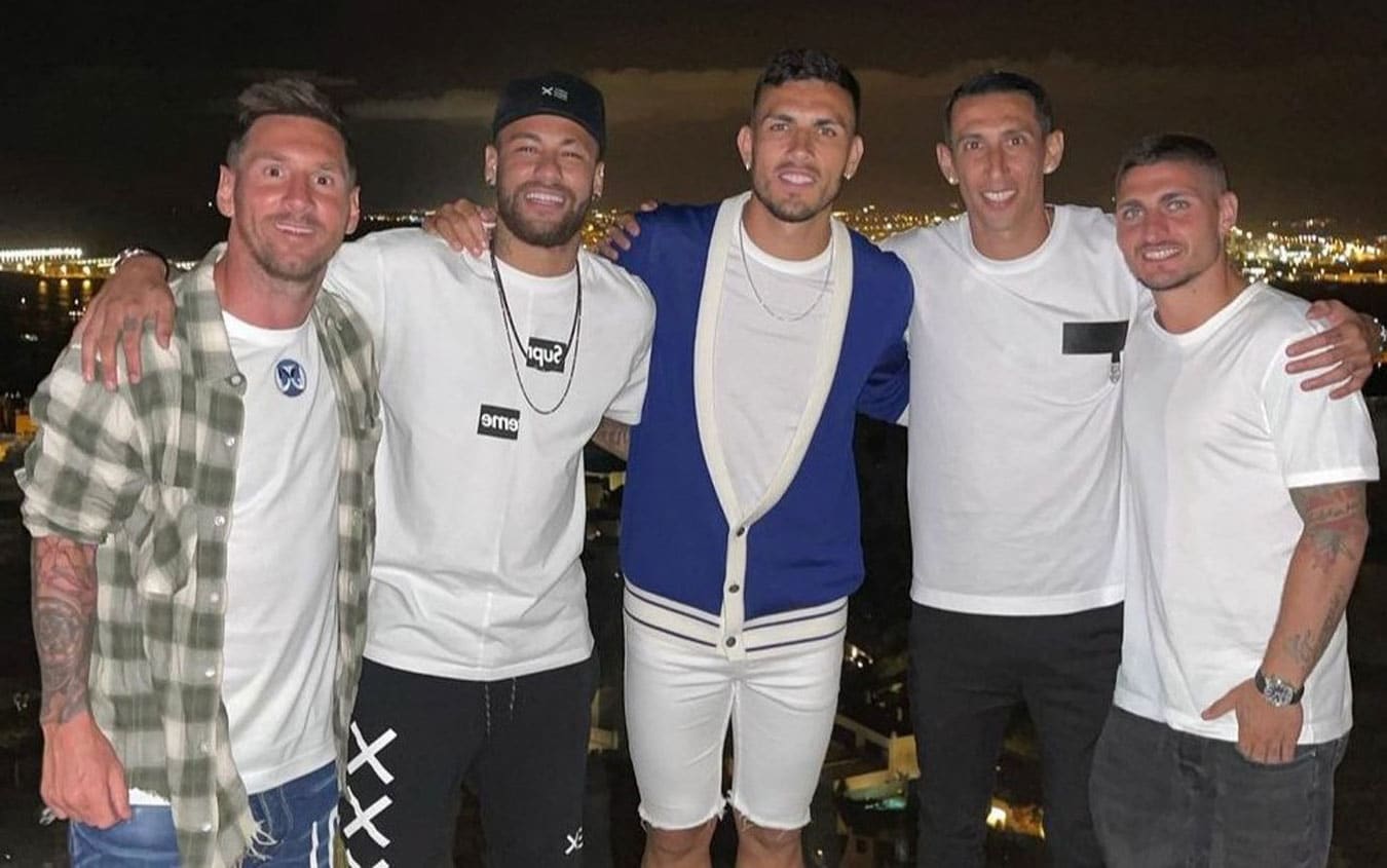 La foto originale scattata prima dell'ufficialità di Messi al Psg Neymar-Messi