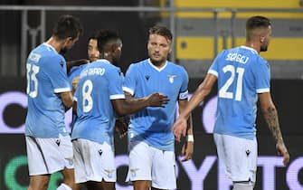 Akpa Akpro Goal during the friendly match SS Lazio vs US Sassuolo on August 14, 2021 at Stadio Benito Stirpe in Frosinone, Italy