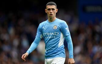 Manchester City's Phil Foden during the Premier League match at Stamford Bridge, London. Picture date: Saturday September 25, 2021.