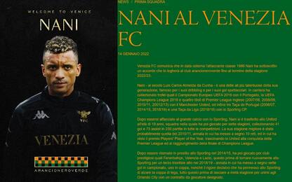 Che colpo del Venezia: Nani è ufficiale