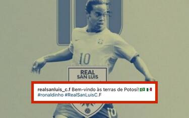 Un club di 3^ Divisione annuncia Ronaldinho, ma...