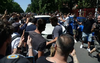 Milano, Lukaku allla sede del CONI per le visite mediche prima della firma del contratto con l'Inter