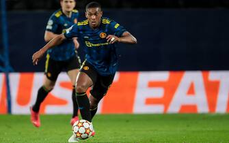 Forward of Manchester United Anthony Martial    during  Champions League  match between Villarreal CF and Manchester United at La Ceramica    Stadium on November 23, 2021.