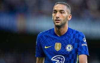 Hakim Ziyech of Chelsea during the Premier League match between Chelsea and Leicester City at Stamford Bridge, London
Picture by Darren Woolley/Focus Images/Sipa USA 07590188758
19/05/2022