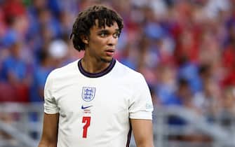 England's Trent Alexander-Arnold during the UEFA Nations League match at the Puskas Arena, Budapest. Picture date: Saturday June 4, 2022.
