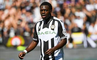 Udinese's Jean-Victor Makengo portrait  during  Udinese Calcio vs Inter - FC Internazionale, italian soccer Serie A match in Udine, Italy, September 18 2022