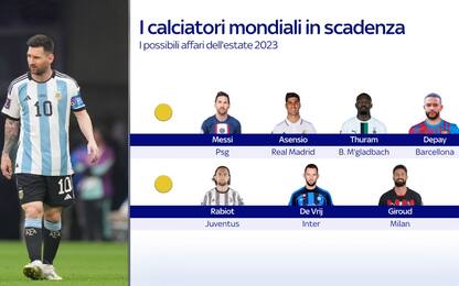 Messi&Co, i giocatori "Mondiali" in scadenza 2023