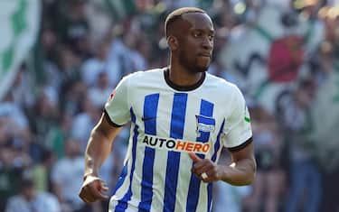 22 April 2023, Berlin: Soccer: Bundesliga, Hertha BSC - Werder Bremen, Matchday 29, Olympiastadion, Hertha's Dodi Lukebakio. Photo: Soeren Stache/dpa - IMPORTANT NOTE: In accordance with the requirements of the DFL Deutsche Fußball Liga and the DFB Deutscher Fußball-Bund, it is prohibited to use or have used photographs taken in the stadium and/or of the match in the form of sequence pictures and/or video-like photo series.