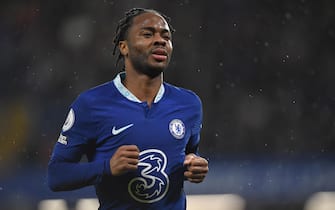 epa10379406 Raheem Sterling of Chelsea reacts during the English Premier League soccer match between Chelsea FC and AFC Bournemouth in London, Britain, 27 December 2022.  EPA/Vince Mignott EDITORIAL USE ONLY. No use with unauthorized audio, video, data, fixture lists, club/league logos or 'live' services. Online in-match use limited to 120 images, no video emulation. No use in betting, games or single club/league/player publications