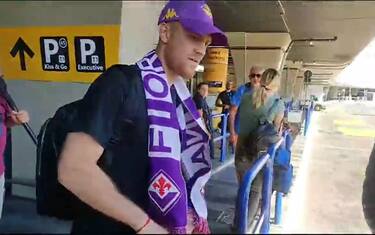 Fiorentina, Lucas Beltran è arrivato in Italia