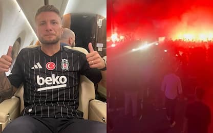 Immobile, che accoglienza dei tifosi del Besiktas!