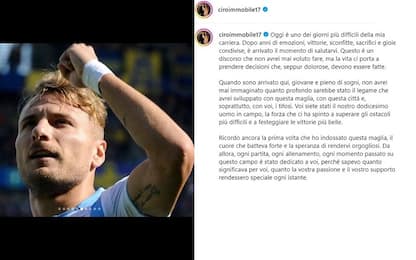 Immobile ai tifosi: "Parte di me resterà con voi"