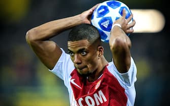 epa07067462 Monaco's Benjamin Henrichs takes a throw-in during the UEFA Champions League Group A soccer match between Borussia Dortmund and AS Monaco in Dortmund, Germany, 03 October 2018.  EPA/SASCHA STEINBACH