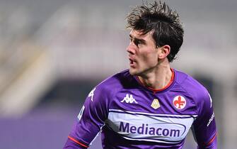 Dusan Vlahovic (Fiorentina)  during  ACF Fiorentina vs Genoa CFC (portraits archive), italian soccer Serie A match in Florence, Italy, January 17 2022
