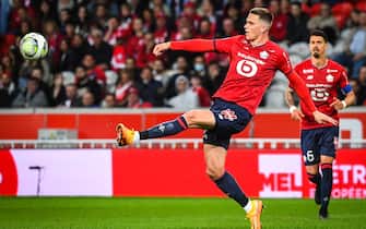 Sven BOTMAN of Lille during the French championship Ligue 1 football match between LOSC Lille and AS Monaco on May 6, 2022 at Pierre Mauroy stadium in Villeneuve-d'Ascq near Lille, France - Photo: Matthieu Mirville/DPPI/LiveMedia