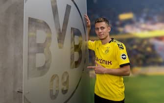 DORTMUND, GERMANY - MAY 22: (EXCLUSIVE COVERAGE) Thorgan Hazard signs a new contract with Borussia Dortmund at Dortmund on May 22, 2019 in Dortmund, Germany. (Photo by Alexandre Simoes/Borussia Dortmund via Getty Images)