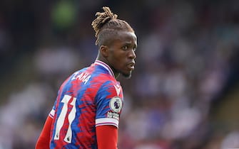 Crystal Palace's Wilfried Zaha celebrates scoring their side's first goal of the game during the Premier League match at Selhurst Park, London. Picture date: Saturday August 20, 2022.