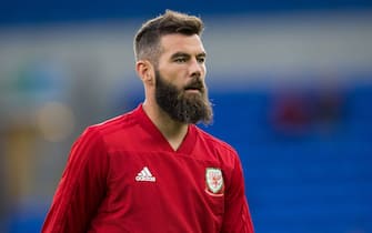 CARDIFF, WALES - SEPTEMBER 06: Joe Ledley of Wales during the pre-match warm-up during the UEFA Nations League B group four match between Wales and Ireland at Cardiff City Stadium on September 6, 2018 in Cardiff, United Kingdom. (Photo by Craig Mercer/MB Media/Getty Images)